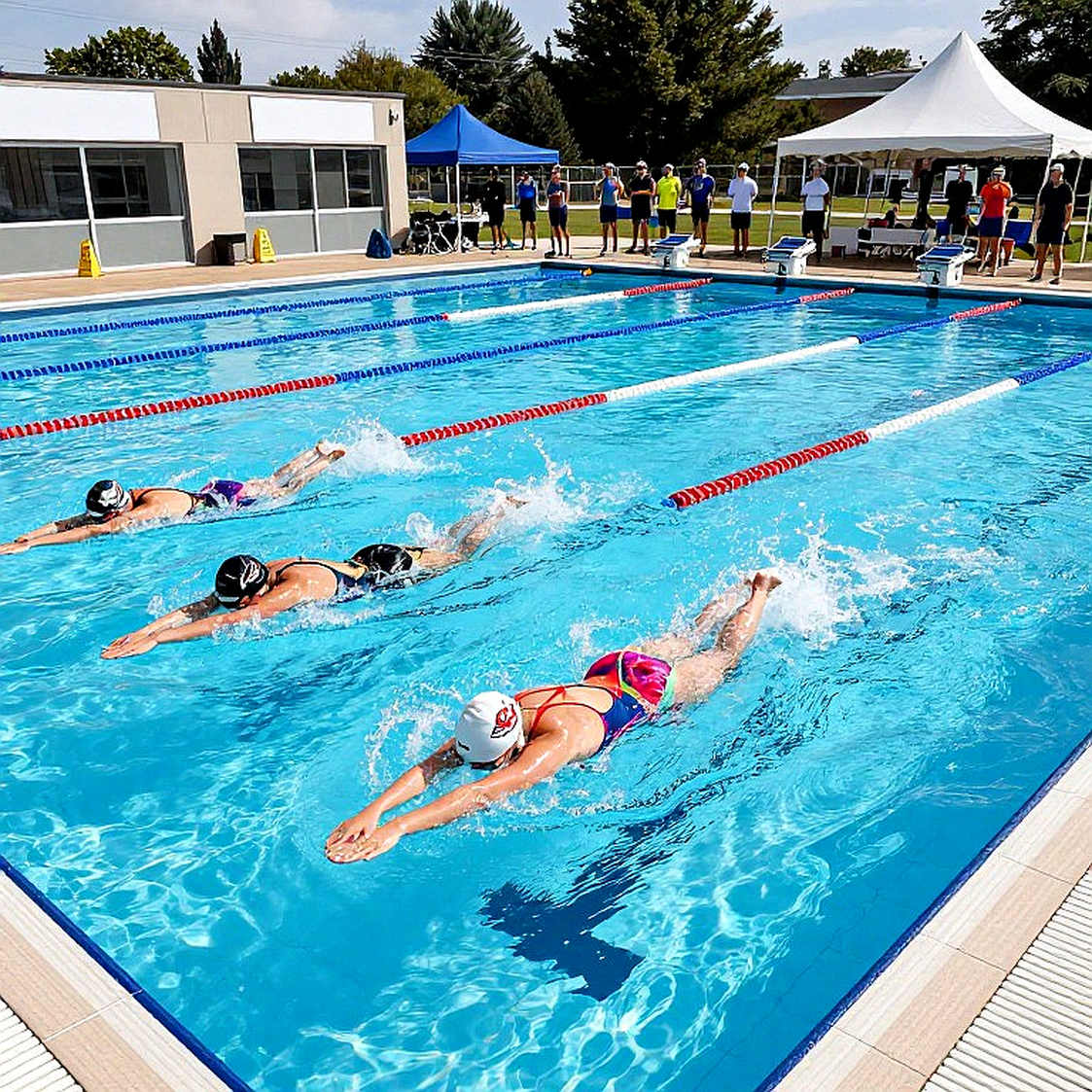 Số lượng tham dự Giải Bơi Lội Quốc Gia Mỹ 2026 và Pan Pacific Championships tại trung tâm William Woollett Jr. Aquatics Center